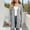 Gray, variant on Cardigans for Girls Button Down Open Front Long Sleeve Ribbed Knit Cardigan Sweater Soft Coat with Pockets Size 7