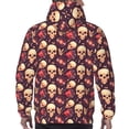 thumbnail image 7 of Cauagu cool rock Skull record for Men's Pullover Hooded Sweatshirt Athletic Casual Hoodie Aautumn Hoodie Sweatshirt for Men Pullover Casual Hooded Sweatshirt-XX-Large, 7 of 7