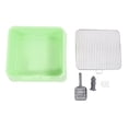 thumbnail image 2 of Dog Potty Tray, Stainless Steel Grid Sturdy Dog Litter Box Large Capacity Wall Mounted Dog Training Toilet for Small Medium Dogs, 2 of 7