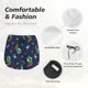 thumbnail image 4 of Balery Dinosaur Astronaut Pantalones cortos deportivos para mujer con forro y dos bolsillos, elásticos, para entrenamiento, gimnasio, yoga-Medium, 4 of 7