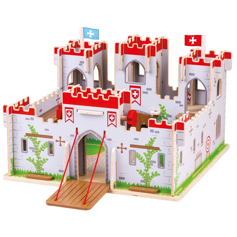 Bigjigs Toys, King George's Wooden Castle, Wooden Toy, Wooden