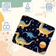 thumbnail image 3 of Starry Dinosaur Printed Desk Mat Mousepad, Non-Slip Rubber Bottom, 8.3x9.8 Inch, Suitable for Office and Gaming, 3 of 6