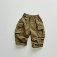 thumbnail image 7 of FLMEI Kids Baby Boys Girls Sweatpants Unisex Toddler Cargo Pants Joggers Trousers Elastic Waist Sweat Pants with Pockets for 5-6Years, 7 of 7