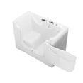 thumbnail image 3 of Meditub Collection 30 in. L x 60 in. W Right Side Drain Soaker Jetted Bathtub in White with Fast Filling Faucet Set, 3 of 4