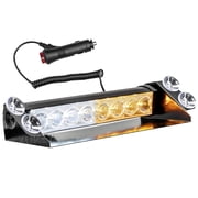 AUTOXBERT 8 LED Emergency Strobe Light Hazard Warning Strobe Lamp w/ Suction Cup for Car Truck