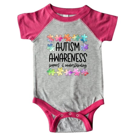 

Inktastic Autism Awareness Support and Understanding Puzzle Pieces Gift Baby Boy or Baby Girl Bodysuit