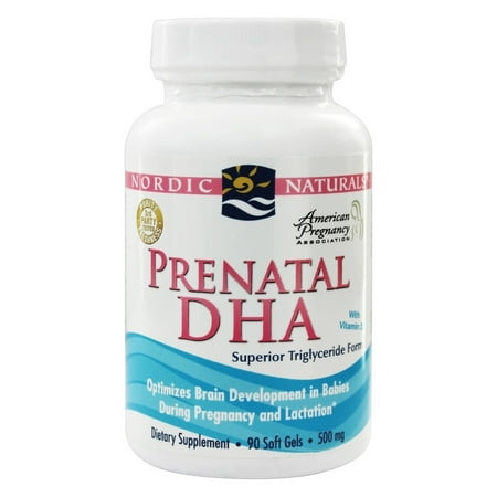 Nordic Naturals - Prénatal DHA avec vitamine D 500 mg. - 90 Gélules