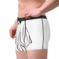 thumbnail image 2 of Fotbe Cute Ghost Simple Drawing Calzoncillos Tipo Boxer con Bolsa de Soporte Total para Hombre, X-Temp Fresco, Transpirable y de Secado Rápido-XX-Large, 2 of 5