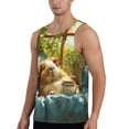 thumbnail image 2 of Salouo Lazy Home Style Guinea Pig for Men's Tank Tops,Sleeveless Muscle Shirts for Men Quick Dry Workout Tank Top Gym Muscle Tee Fitness Bodybuilding Sleeveless T Shirt-X-Large, 2 of 7