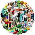 thumbnail image 3 of 50 Pieces Minercrafter Stickers Decals Set for Kids Adults, Waterproof Pixel Miner Crafting Gaming Stickers for Kid Game Reward,Water Bottles, Laptop Decor,Video Game(set B), 3 of 5