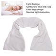 thumbnail image 6 of BIMZUC Weighted Eye Cover for Sleeping Light Blocking Soft Pressure Sleep Mask Grey Perfect for Insomnia Travel Meditation and Relaxation (30.3 inches / 77 cm), 6 of 6
