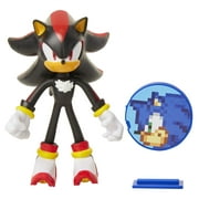 Sonic Shadow Bendable with Sonic Disk Accessory Action Figure, 4"