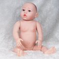 thumbnail image 2 of 66cm 26 pulgadas baby Girl Doll Cuerpo completo de silicona Bebé recién nacido Cuerpo desnudo Muñeca de juguete de exterior exterior exterior Hugo Muñecas realistas Niña renacida, 2 of 7