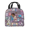 thumbnail image 3 of Doc McS-tuffins Insulated Lunch Bag Leakproof Waterproof Reusable Lunch Boxs Portable Durable Cooler Tote Bag Work Travel, 3 of 9