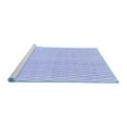thumbnail image 2 of Ahgly Company Machine Washable Indoor Rectangle Trellis Blue Contemporary Area Rugs, 5' x 7', 2 of 4