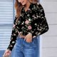 thumbnail image 2 of TaTaai Women Printed Casual Button Down Shirt Long Sleeve Collared Blouse Ladies Spring Autumn Daily Street Wear Soft Breathable Machine Washable No Fading Stylish Top Gift, 2 of 6