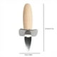 thumbnail image 2 of Abridor de cuchillos de vieira | Hoja de acero inoxidable - Mango ergonómico de madera - Herramienta de pelado de mariscos para ostras, almejas y mariscos | Duradero y fácil de limpiar | 1 Pieza, 2 of 7