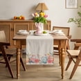 thumbnail image 3 of Easter Eggs Table Runner 90 Inches Long for Kitchen Dining, Retro Farmhouse Spring Spring Flowers Herbs Dresser Scarf Farmhouse, Dining Table Decorations for Wedding/Parties, 13 x 90 In, 3 of 8