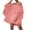 Pink, variant on Rvkxad Casual Summer Dresses for Women Off Shoulder A-Line Ruffle Short Dresses Vacation Beach Strapless Lantern Long Sleeve Empire Waist Mini Dress Blue M