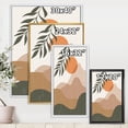 thumbnail image 4 of Designart 'Abstract Earth Toned Mountains With Red Moon I' Modern Framed Canvas Wall Art Print, 4 of 5