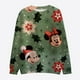 thumbnail image 3 of Disney-Sudadera de manga larga con cuello redondo para mujer, suéter informal con estampado de Stitch y Mickey Minnie, estilo Harajuku, Y2K, Feliz Navidad, novedad, 3 of 5