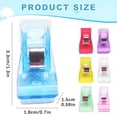 thumbnail image 3 of 100Pcs Clips for Sewing Multi Purpose Plastic Fabric Quilting Clips for Crafting Crocheting Knitting Quilting Accessories Clamp Clip Fastening Clip Secure Fixing Multi Purpose Clip Cable Clip, 3 of 4