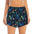 thumbnail image 4 of Lsque Dinosaur Printed Women's Running Shorts with Liner Pockets,Elastic Quick Dry Workout Athletic Gym Yoga Shorts,Womens High Waist Shorts-Small, 4 of 9
