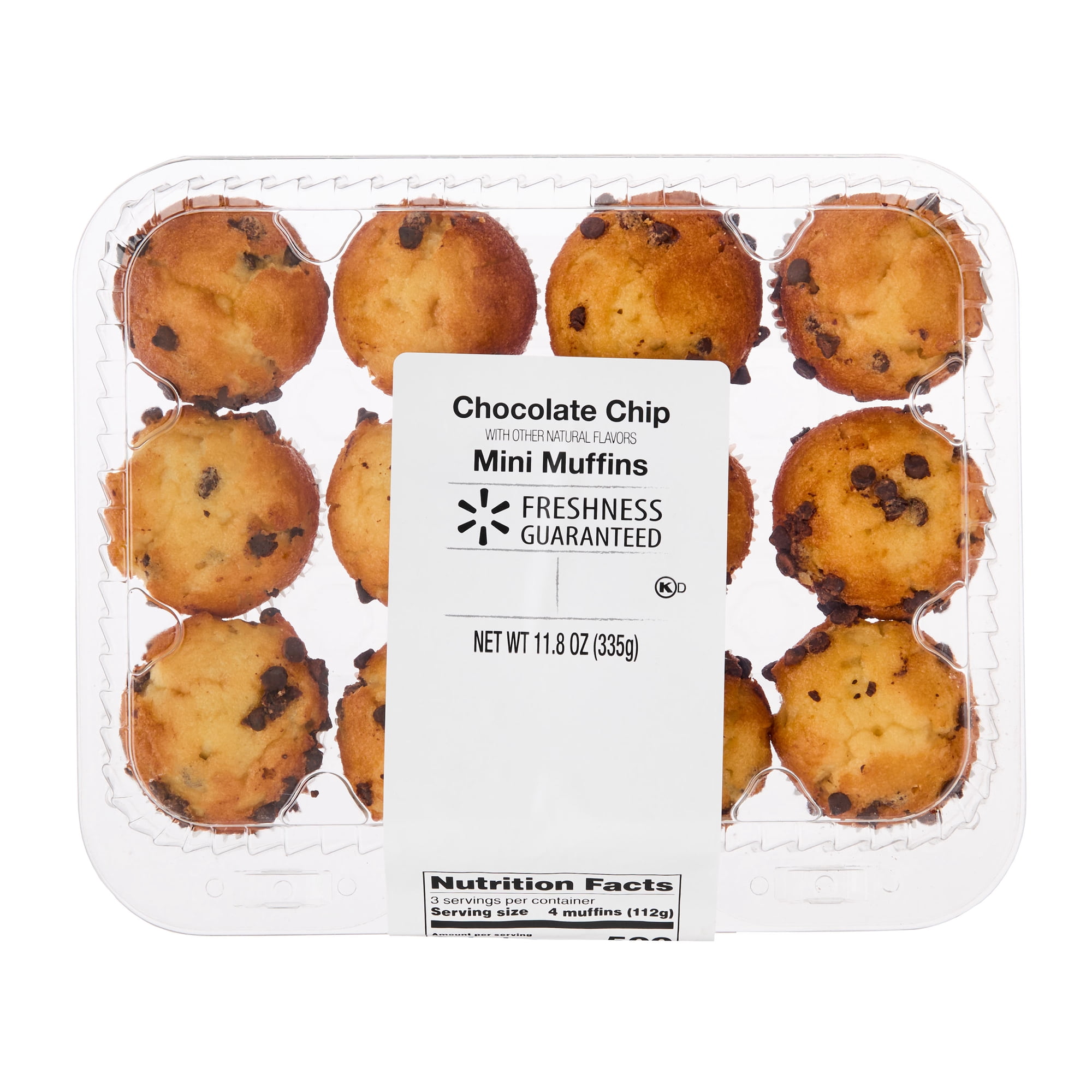 Freshness Guaranteed Baked Mini Chocolate Chip Muffins, 11.8 oz, 12 Count