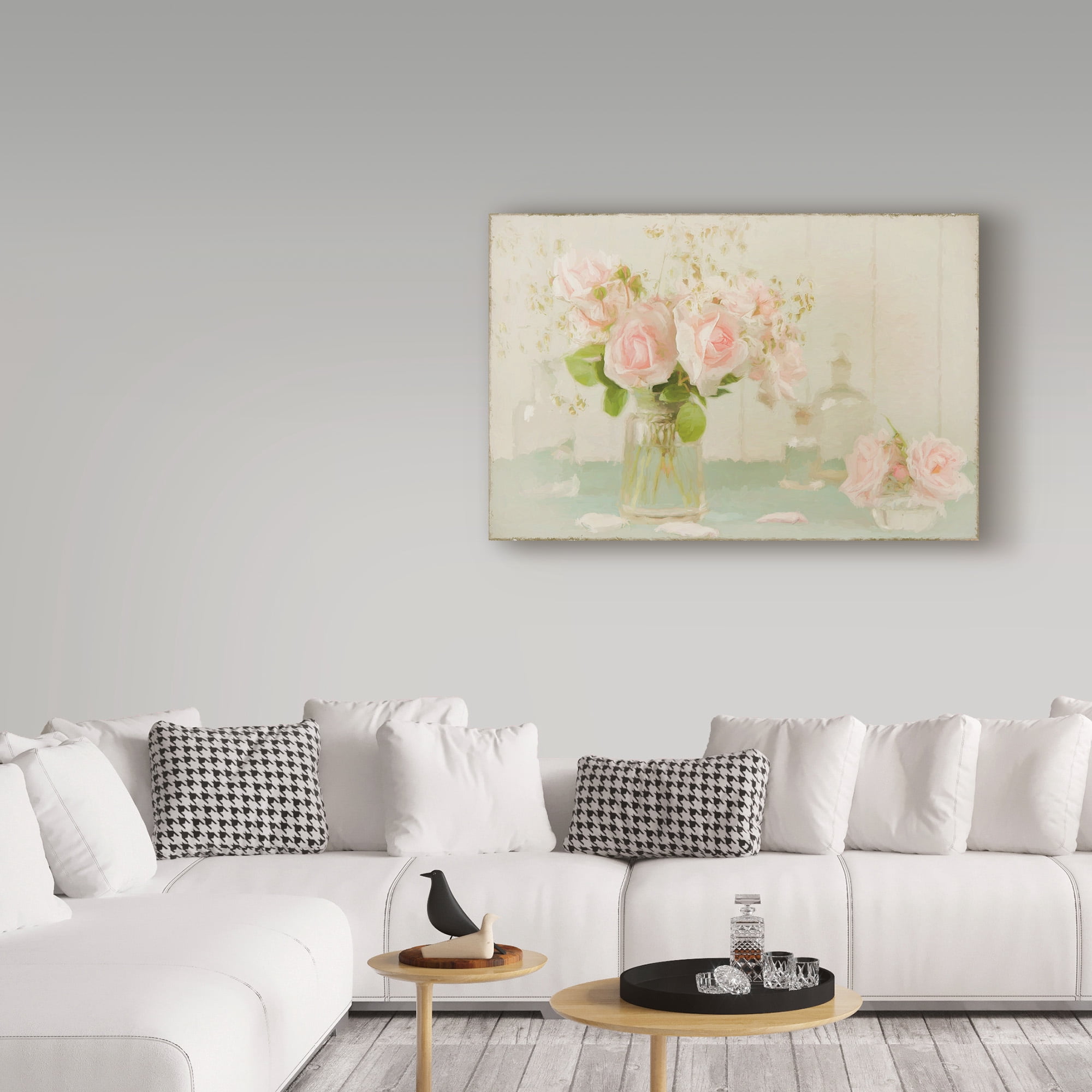 Trademark Fine Art 'Vintage Roses Still Life' Canvas Art by Cora Niele