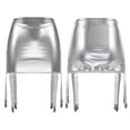 thumbnail image 3 of Faldas de látex para mujer, disfraz de discoteca, aspecto mojado, liguero de charol, faldas con tirantes de cintura alta con seis Clips de hebilla de Metal, 3 of 5