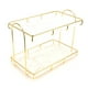 thumbnail image 3 of Organizador de baño de 2 niveles para mejorar el espacio y el estilo Glamour dorado, 3 of 8
