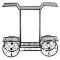 thumbnail image 1 of Giantex Estante de Metal Forma de Carrito para Plantas y Flores 6 Niveles para Casa Jardín Patio Interior y Exterior Negro 80,5 x 25 x 75 cm, 1 of 8