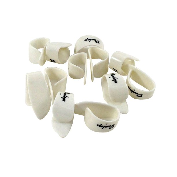 Dunlop Thumb Picks 12 Pack White Large Left Handed 9013R