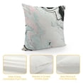 thumbnail image 4 of SHANXI White Gray Throw Pillow Case Abstract Fluid Decorative Pillow Covers Modern Art Ink Design Pillow Protector Soft Square Cushion Cover for Bedroom Home Outdoor 18x18in, 4 of 5