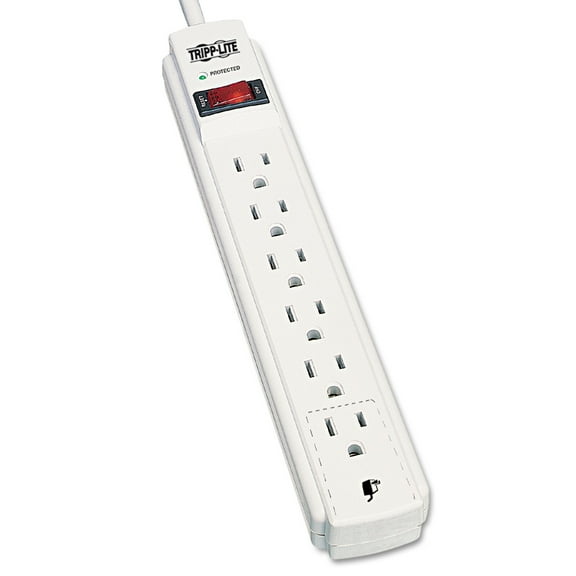 Tripp Lite 6 Outlet Surge Protector Power Strip, 4 ft. Cord, 790 Joules, LED (TLP604)