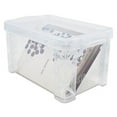 thumbnail image 3 of Super Stacker Storage Boxes, Holds 500 4 X 6 Cards, 7.25 X 5 X 4.75, Plastic, Clear | Bundle of 2 Each, 3 of 3