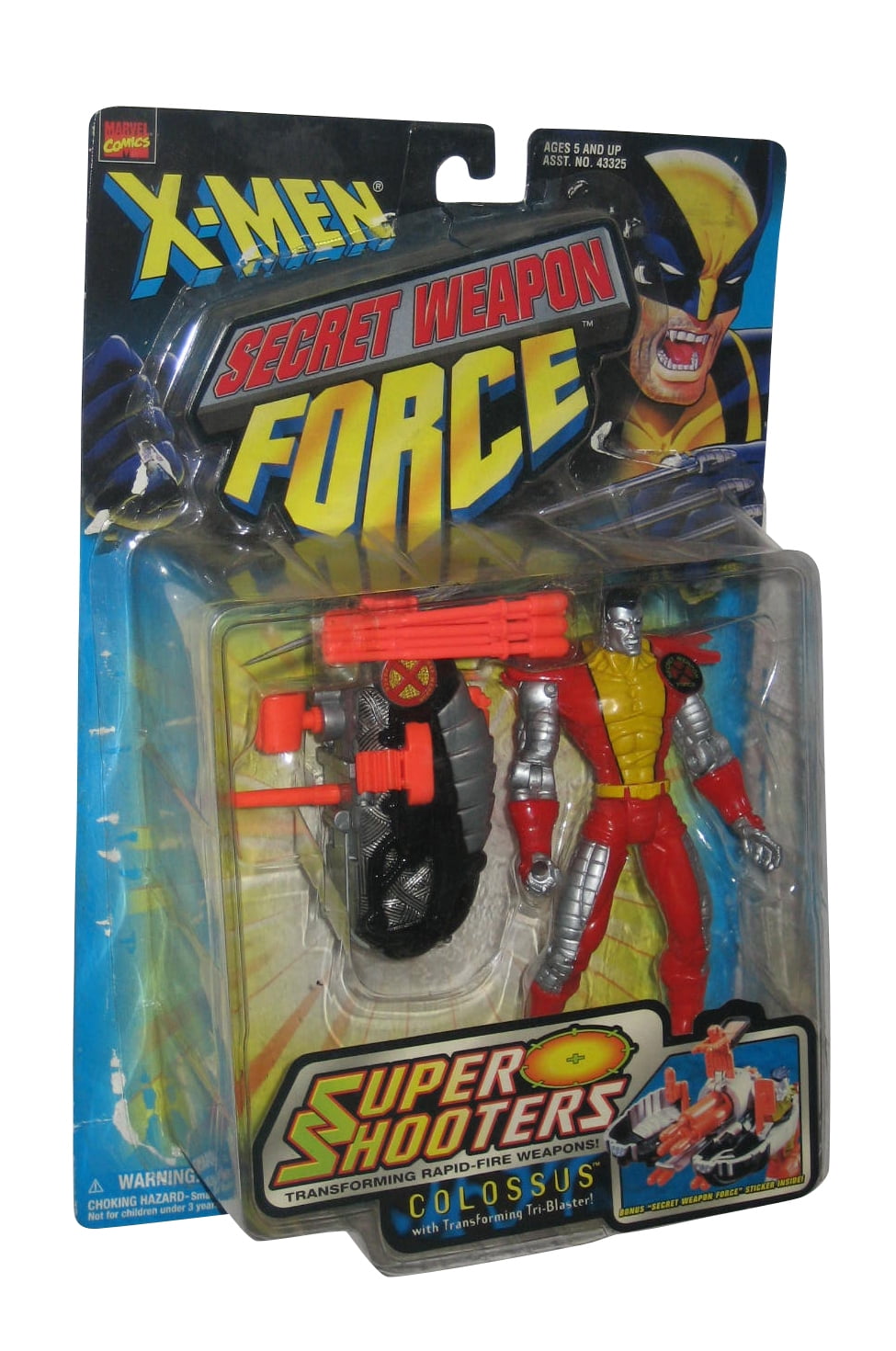 Marvel XMen Secret Weapon Force Colossus Super Shooters Toy Biz Figure