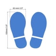 thumbnail image 2 of 5.9x2.5" Footprints Floor Stickers Footprint Wall Stair Decal Sticker, Sky Blue 8 Pairs, 2 of 6
