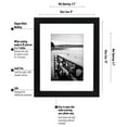thumbnail image 2 of Americanflat 8x10 Picture Frame with Glass 4 Pack photos pictures without constructed quality material - Black, 2 of 6