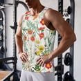 thumbnail image 5 of Haiem Spring floral Pattern Men Workout Tank Top Gym Bodybuilding Sleeveless Muscle T Shirts Athletic Tank Breathable Workout Shirt-3X-Large, 5 of 7