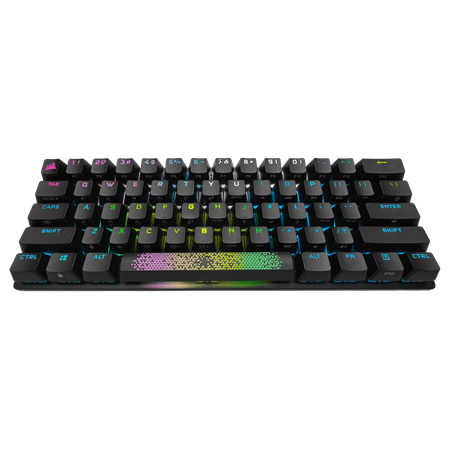 CORSAIR - K70 Pro Mini Wireless 60% RGB Mechanical Cherry MX SPEED Linear Switch Gaming Keyboard with swappable MX switches - Black