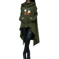 thumbnail image 1 of WEAIXIMIUNG Sweat à Capuche pour Femmes Fermeture Éclair Mode Automne et Hiver Manches Longues Imprimé Uni Droit, 1 of 3