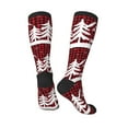 thumbnail image 4 of Bingfone Compression Socks For Women And Men Long Socks For Running Athletic Cycling Nurse-Christmas Buffalo Plaid, 4 of 9