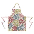 thumbnail image 2 of Pioneer Flower Floral Print Pattern Apron-Garden Aprons for Women with Pockets-Cotton Linen Waterproof Kitchen Cooking Gardening Aprons Adjustable for Kitchen,Cooking,BBQ and Salon 33x27 Inch, 2 of 7