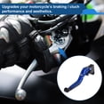 thumbnail image 3 of Short Long Brake Clutch Levers for Yamaha YZF R1 2015-2022 Adjustable Motorcycle Handlebar Brake Lever Aluminum Alloy Blue Handle Black End, 3 of 6