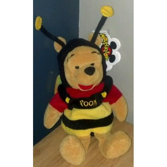Bumble BEE Pooh 8" Bean Bag Plush Mouseketoys Tag