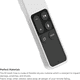 thumbnail image 4 of Funda protectora de silicona antideslizante con muñequera compatible con Apple TV 4K 4. Funda de silicona para mandos a distancia Siri de generación Adepaton 2035988-2, 4 of 8