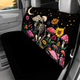 thumbnail image 2 of Psesaysky Car Back Seat Covers for Auto Interior Automotive, Skeleton Floral Mushroom 2 Pack Car Rear Seat Protectors Protects Against Dirt Easy to Install, 2 of 7