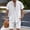 White, variant on BLTIBY Men's Summer Beach Outfits 2 Piece Short Sleeve Button Shirts and Shorts Texture Vacation Sets Lightweight Sky Blue S