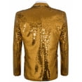 thumbnail image 5 of COOFANDY Shiny Sequins Suit Jacket Blazer One Button Tuxedo for Party, 5 of 10